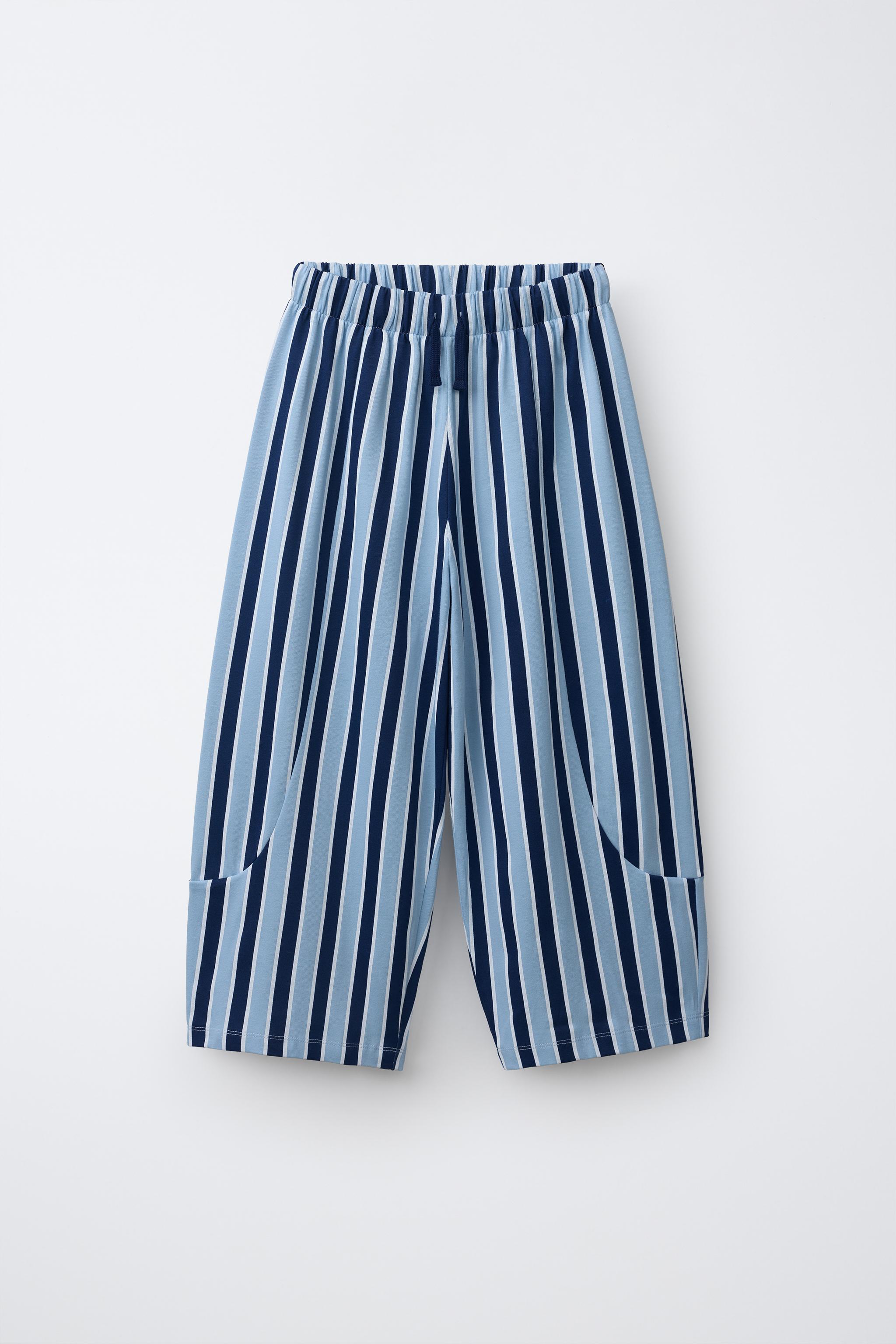 STRIPED RELAXED PANTS